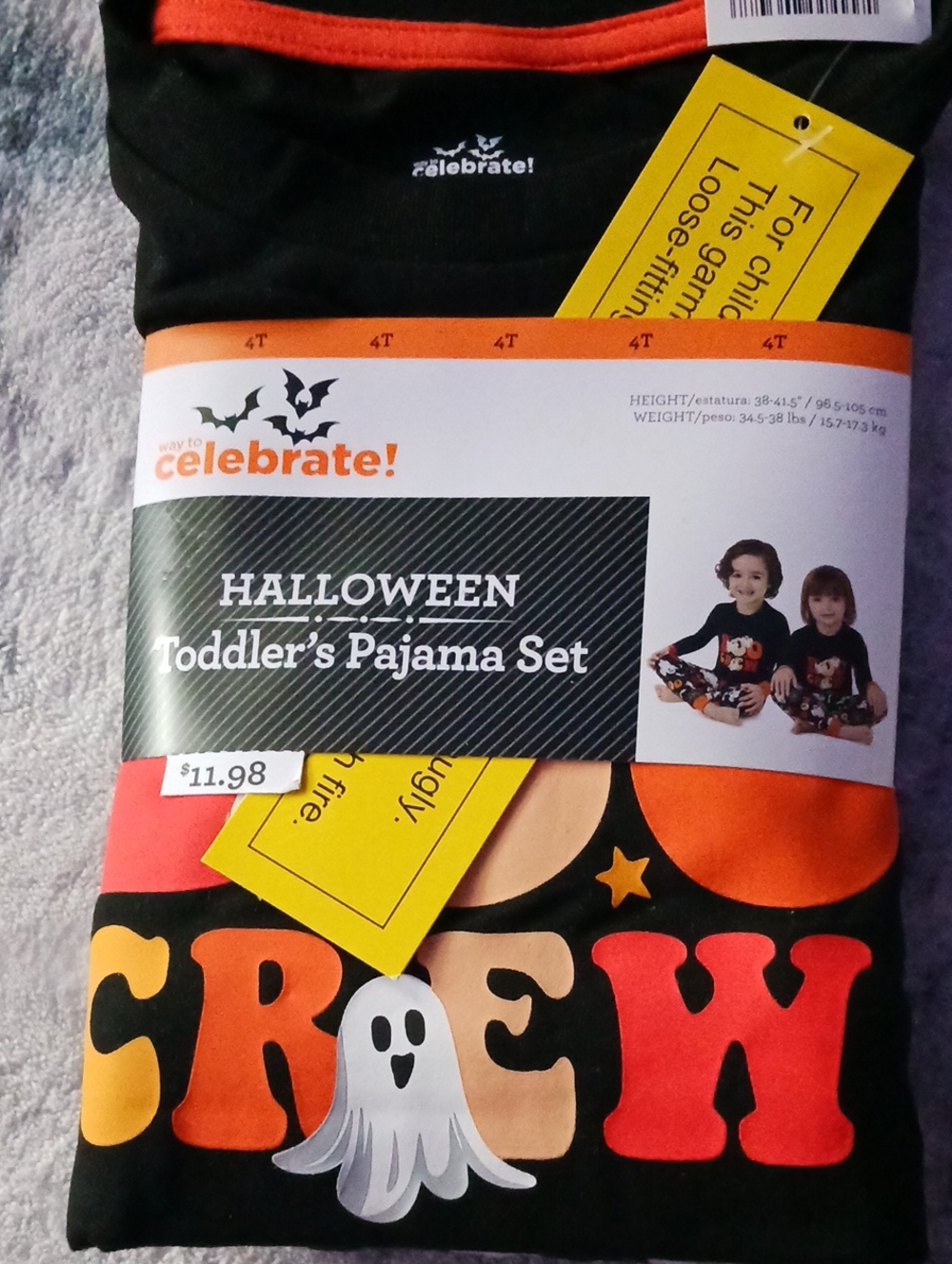 Halloween Toddler's Pajama Set 4T